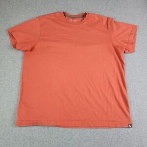 Eddie Bauer T-Shirt Mens XL Orange Cotton Legend Wash Short Sleeve Crew Neck Tee